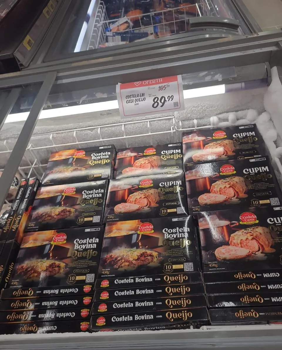 Costela em Casa no freezer de um supermercado, foto 2