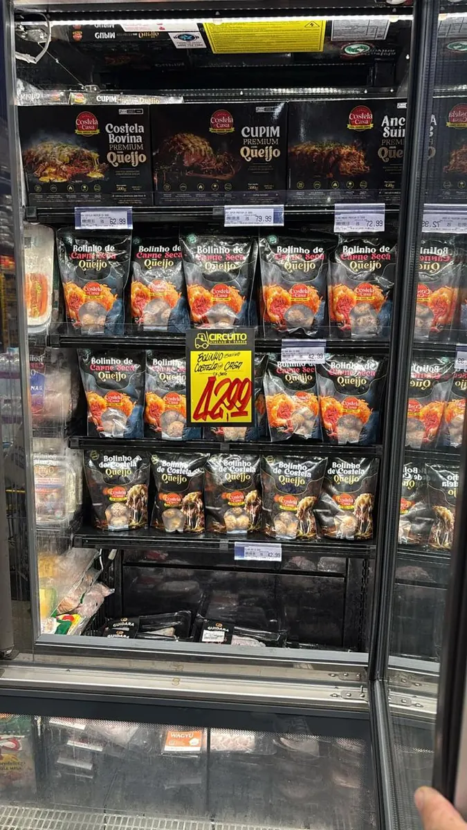 Costela em Casa no freezer de um supermercado, foto 6